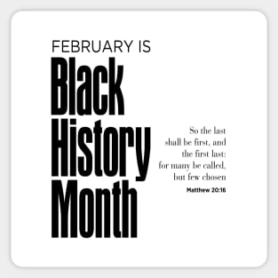 Black History Month: February is Black History Month Sticker